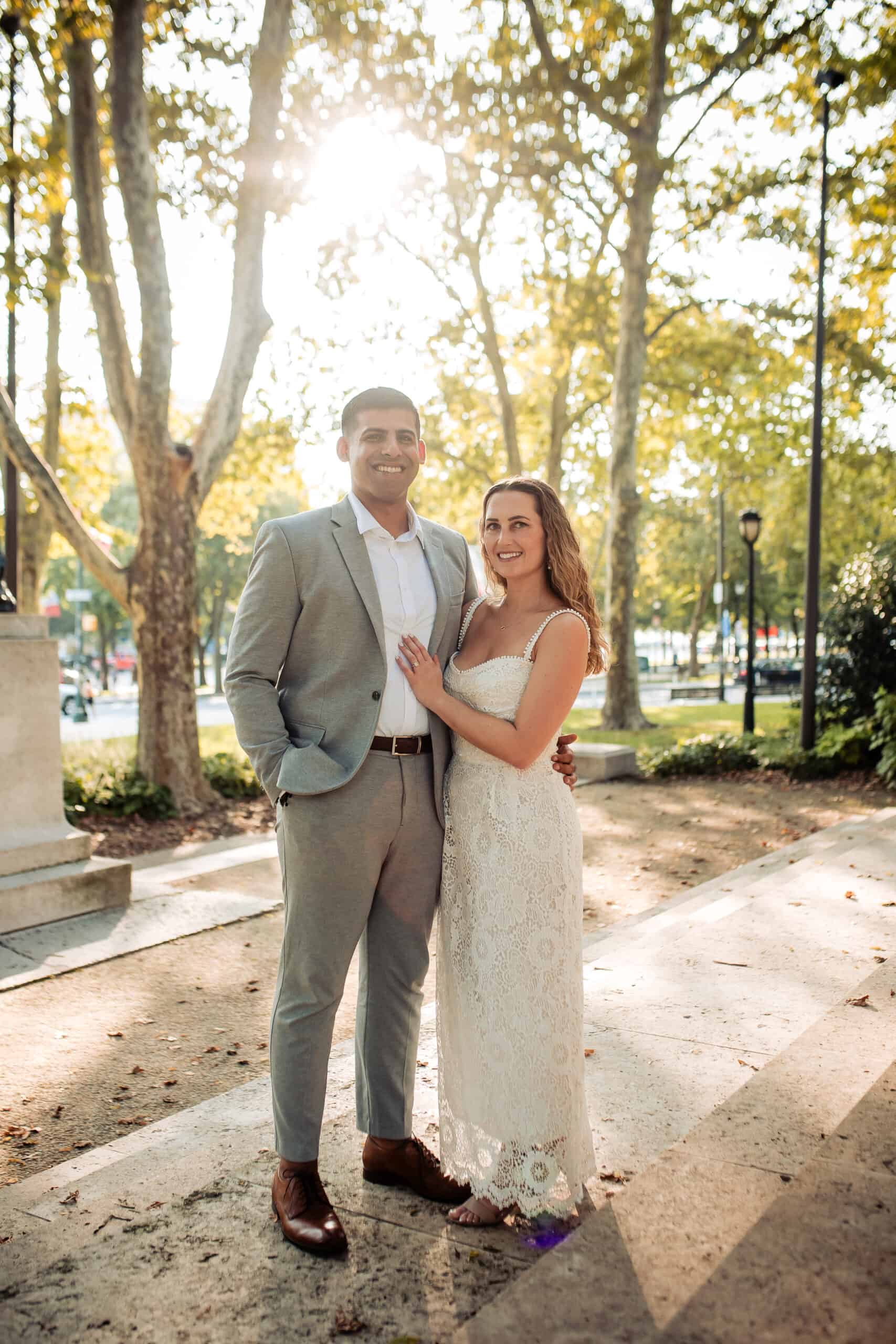 sachin and babi light blue dress Megan & Andy's Colorful Wrigley Mansion Wedding